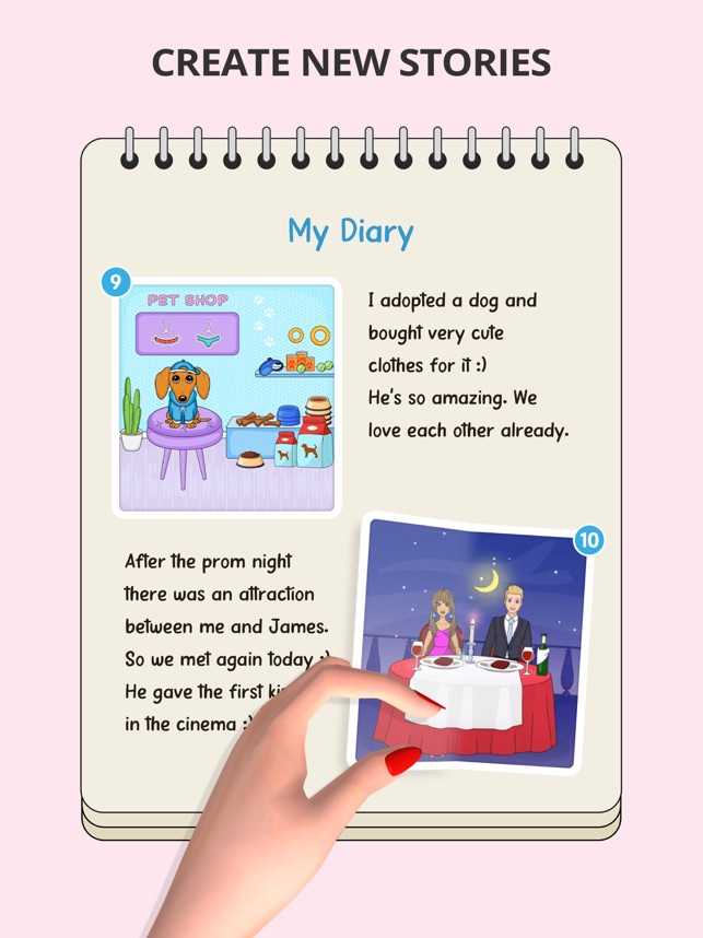 Diy história de boneca de papel vestir diário jogo de bonecas  chibi::Appstore for Android