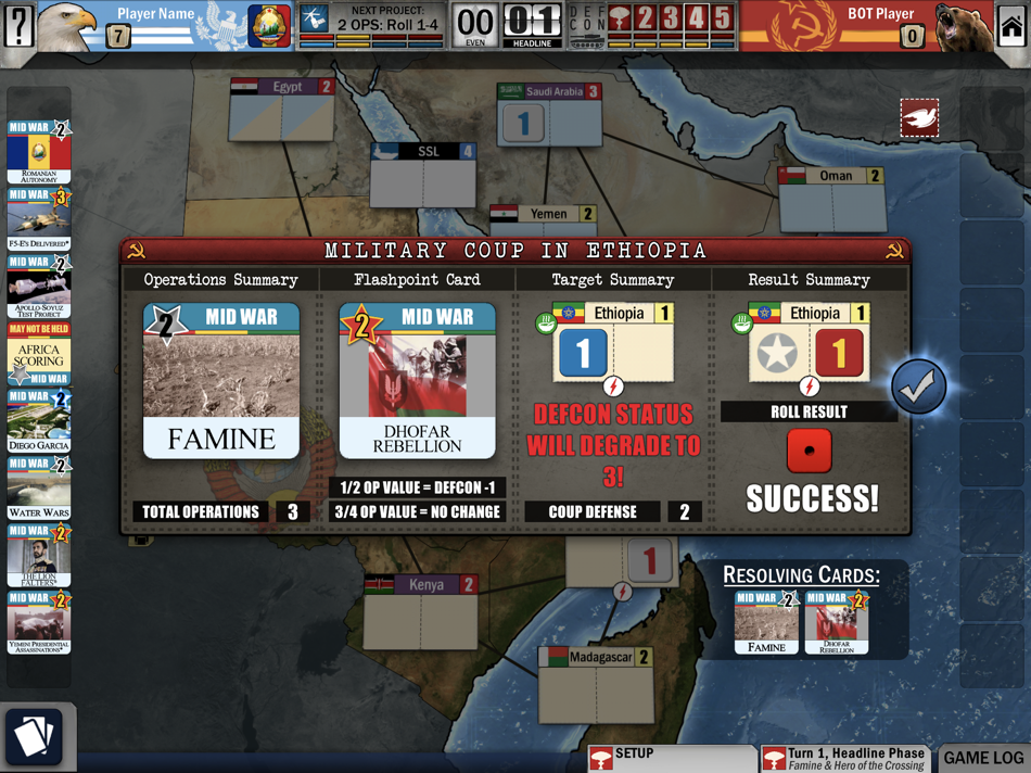 #1. Twilight Struggle: Red Sea (iOS) 由: Playdek, Inc.
