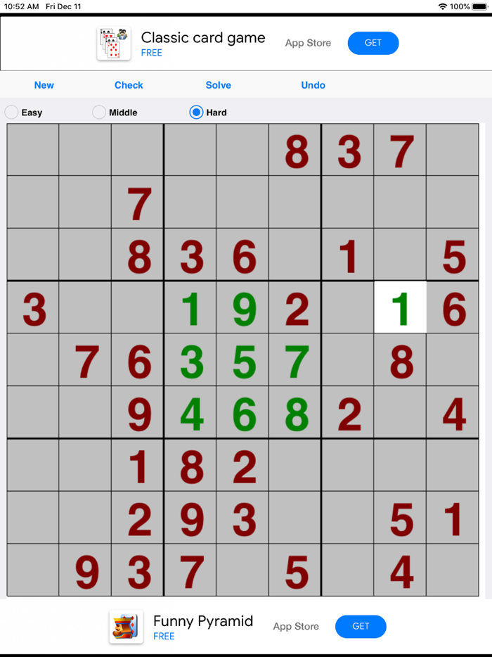 Funny Sudoku - Classic version