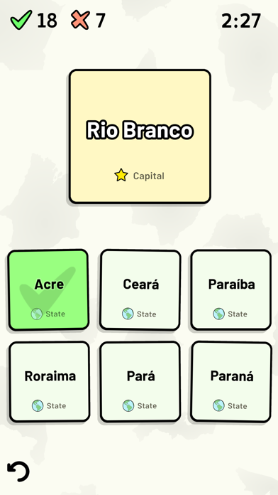 States of Brazil Quiz Screenshot