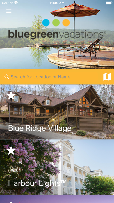 Bluegreen Vacations Activities Screenshot