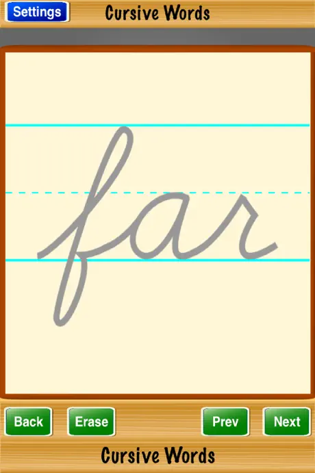 Cursive Words