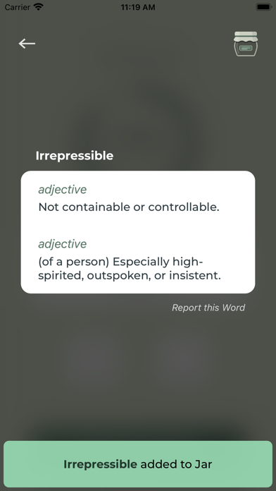 Word Jar - Vocabulary Screenshot