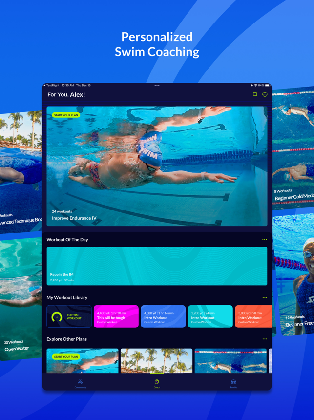 ‎MySwimPro: #1 Swim Workout App Capture d'écran