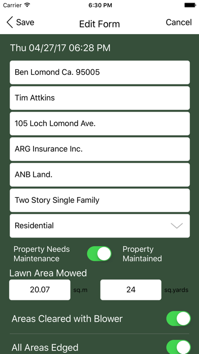 Landscape Maintenance Pro App Screenshot