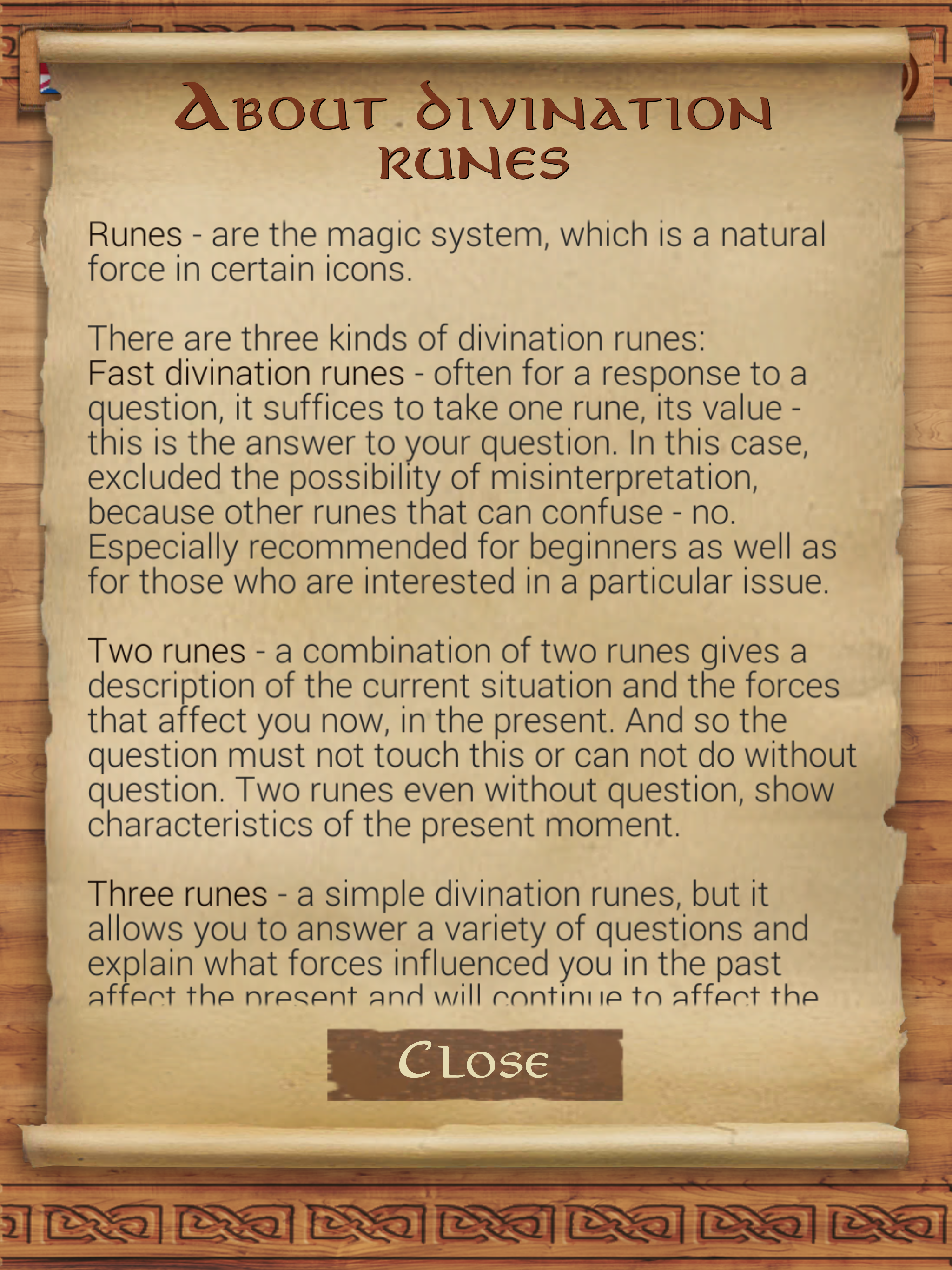 Runes - pocket advisor