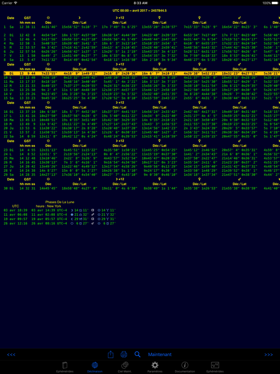 Screenshot #5 pour iPhemeris Astrology Éphéméride