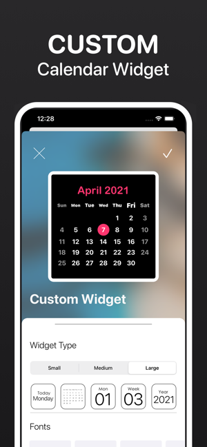 ‎Calendar Widget - Date Widgets Screenshot