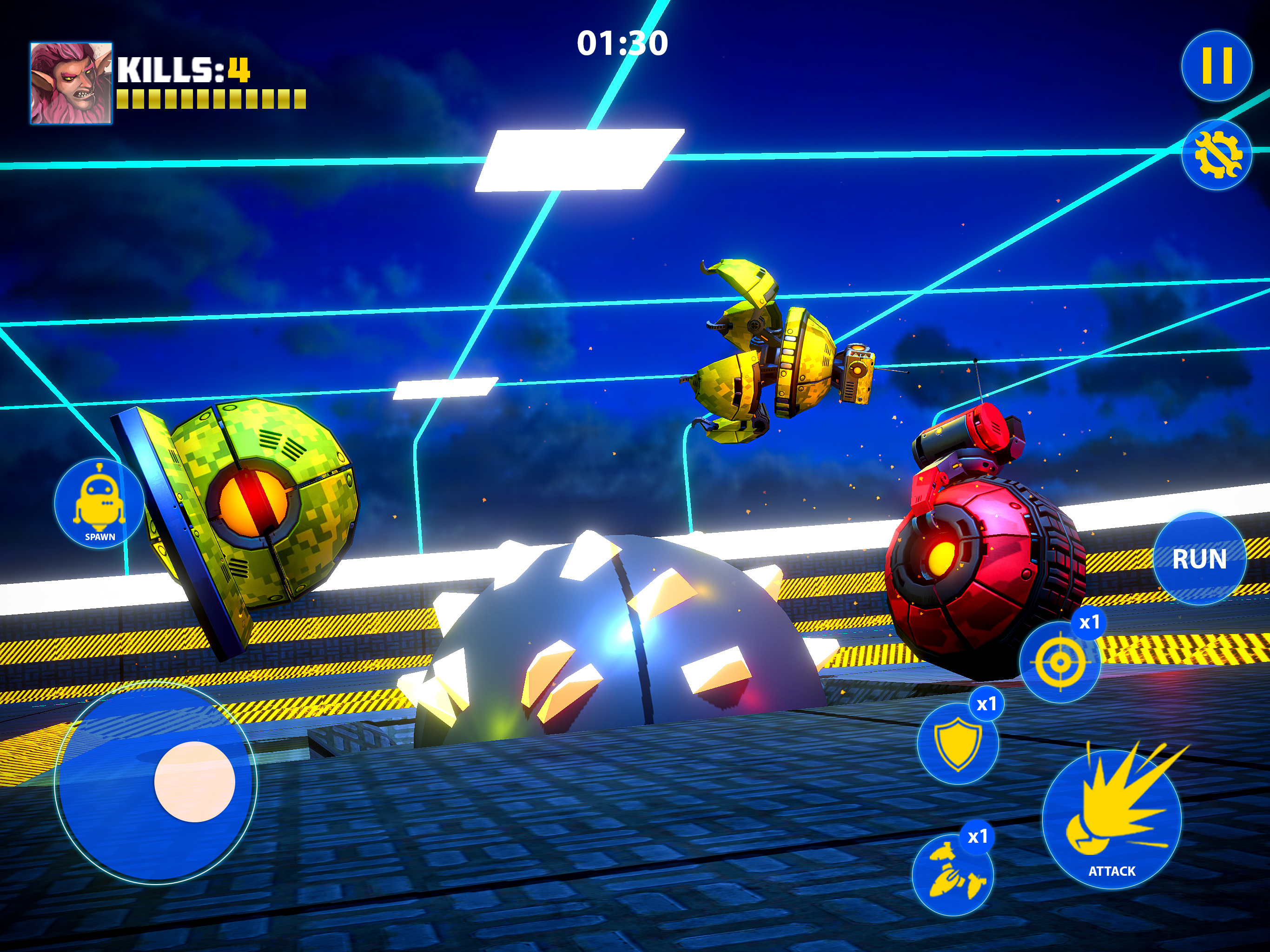 Robot Car Crash Battle Arena screenshot 11