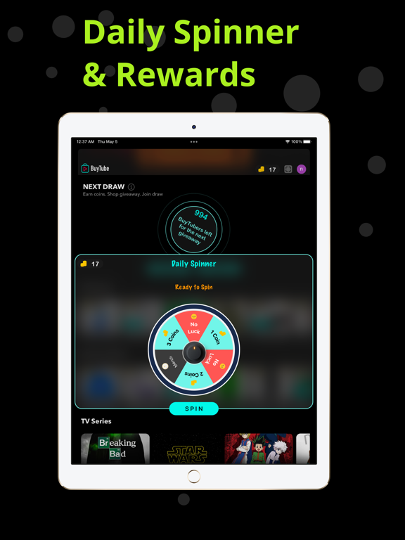 Earn Real Rewards: BuyTube™ iPad screenshot 2 - Lifestyle app