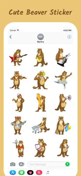 Game screenshot Beaver Sticker Emojis apk