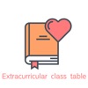 Extracurricular class table icon