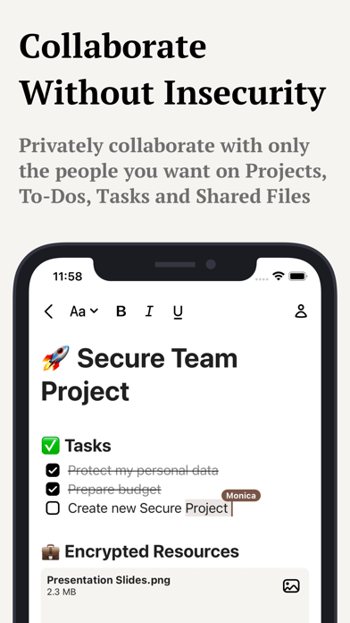 SNote - Encrypted Notes, Files Screenshot