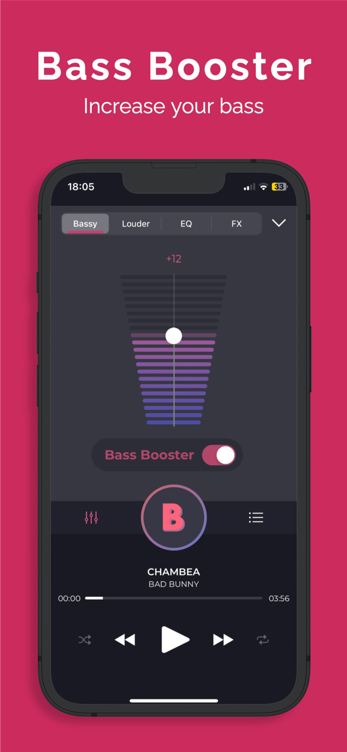 BASSY volume and bass booster