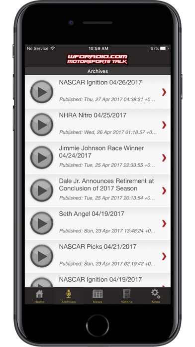 WFO Radio NHRA NASCAR Podcast Screenshot 2 - AppWisp.com WFO Radio NHRA NASCAR Podcast Screenshot 2 - AppWisp.com