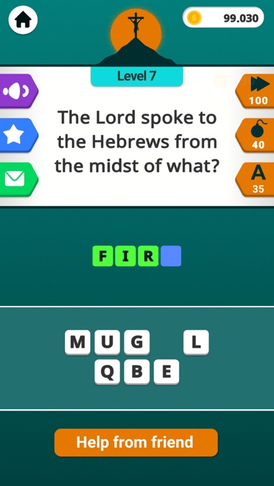 Bible Word Puzzle Trivia Games Screenshot