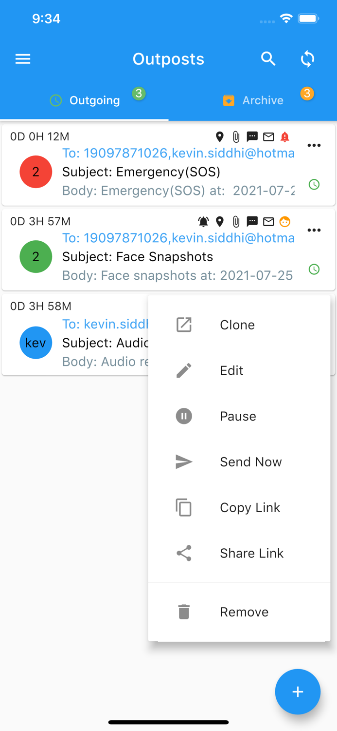 Outposts - SOS and Recorder