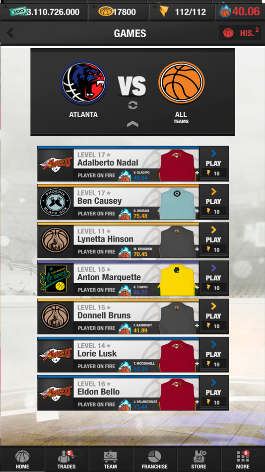 #2. Basketball Game Manager 24 (iOS) Podle: Taproom SL