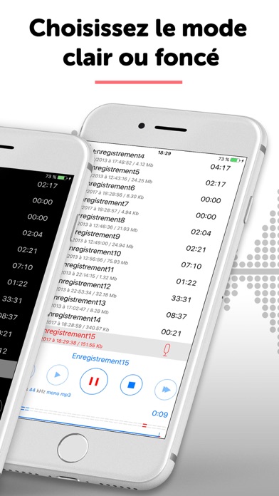 Screenshot #2 pour Dictaphone Enregistreur Audio