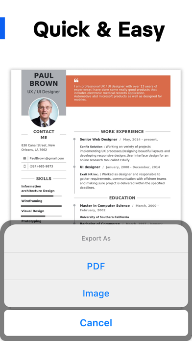 Resume Builder CV Maker Screenshot