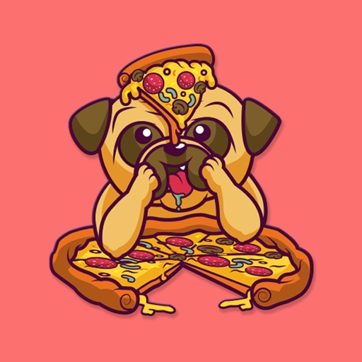 Adorable Baby Pug Stickers icon