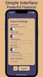 my contacts exporter iphone screenshot 3