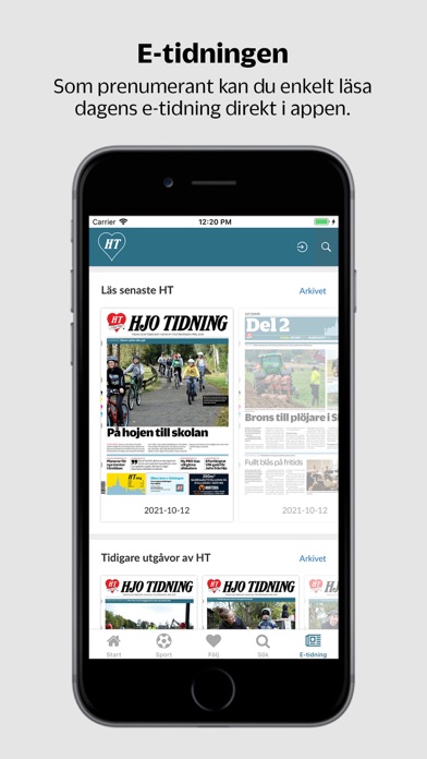 Hjo Tidning Nyheter Screenshot