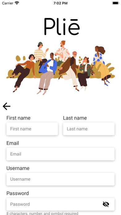 Plie App Screenshot