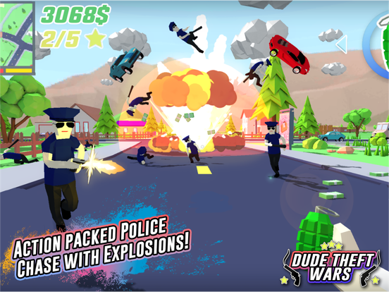 Dude Theft Wars FPS Open World iPad app afbeelding 1