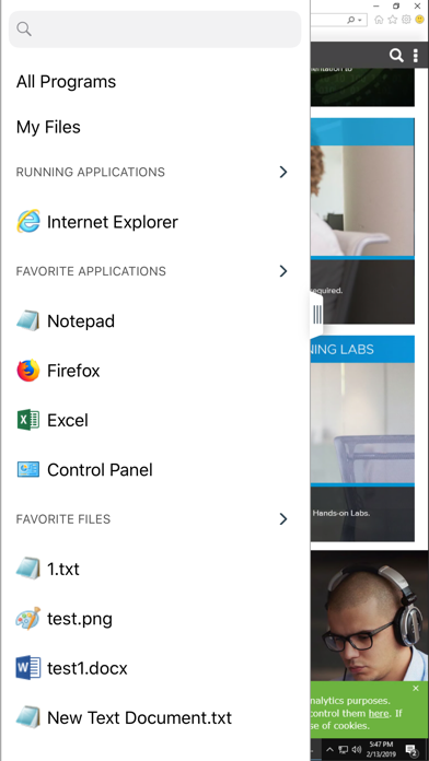 VMware Horizon Client Screenshot