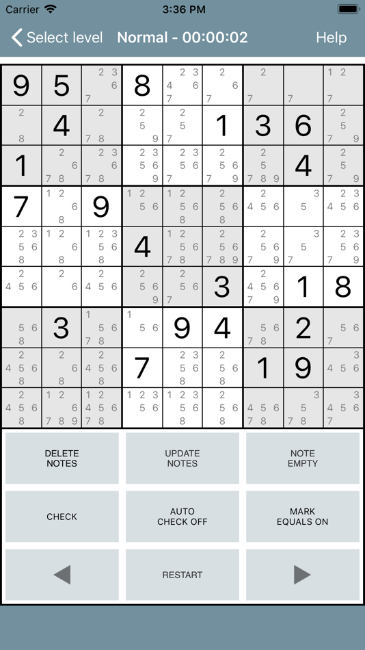 #2. Sudoku classic. (iOS) 由: Alejandro Castagnolo Martinez