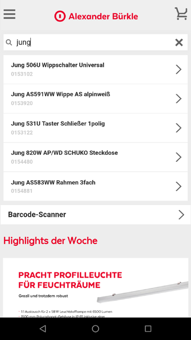 Alexander Bürkle Shop Screenshot