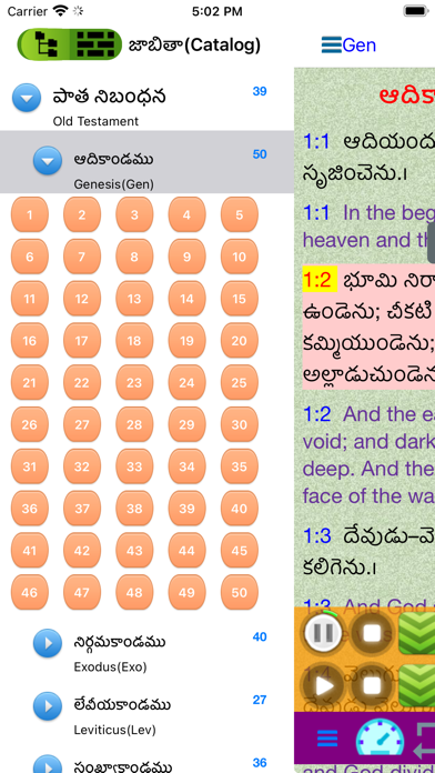 Screenshot #2 pour Telugu English Audio Bible