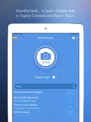 scanbizcards iPad Captures Décran 1