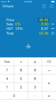 sales tax canada calculation iphone screenshot 1