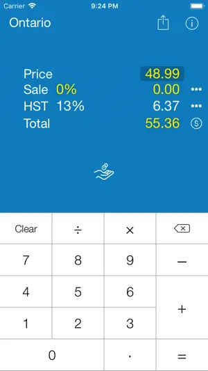 Sales Tax CANADA Calculator screenshot 1