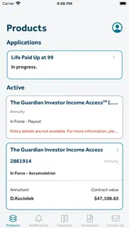 guardian® accounts & policies iphone screenshot 1