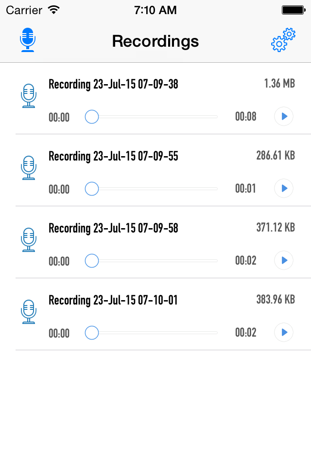 Voice Recordings