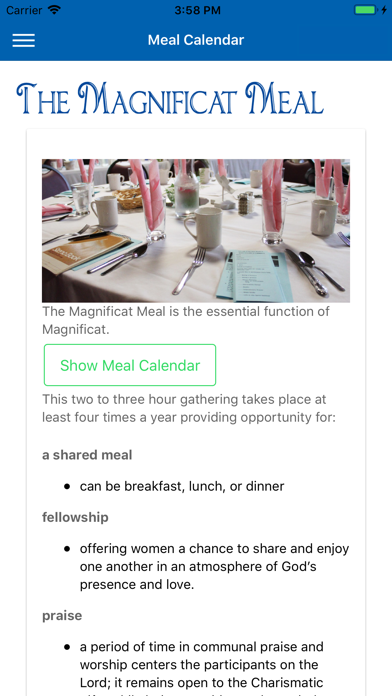 Magnificat Ministry Screenshot