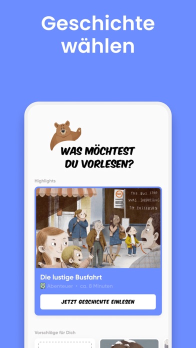Vorlesen App Screenshot