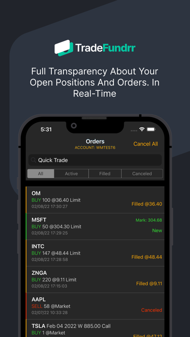 TradeFundrr Screenshot