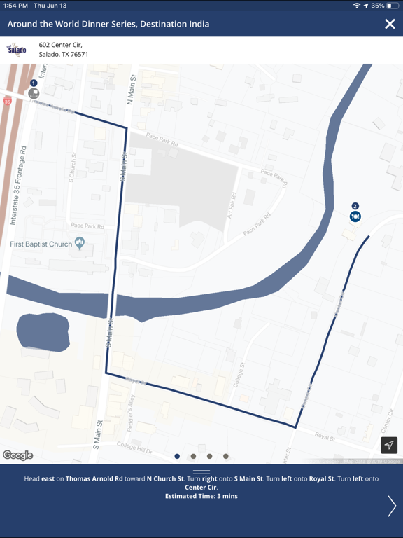 Visit Salado Texas! iPad screenshot 9 - Travel app