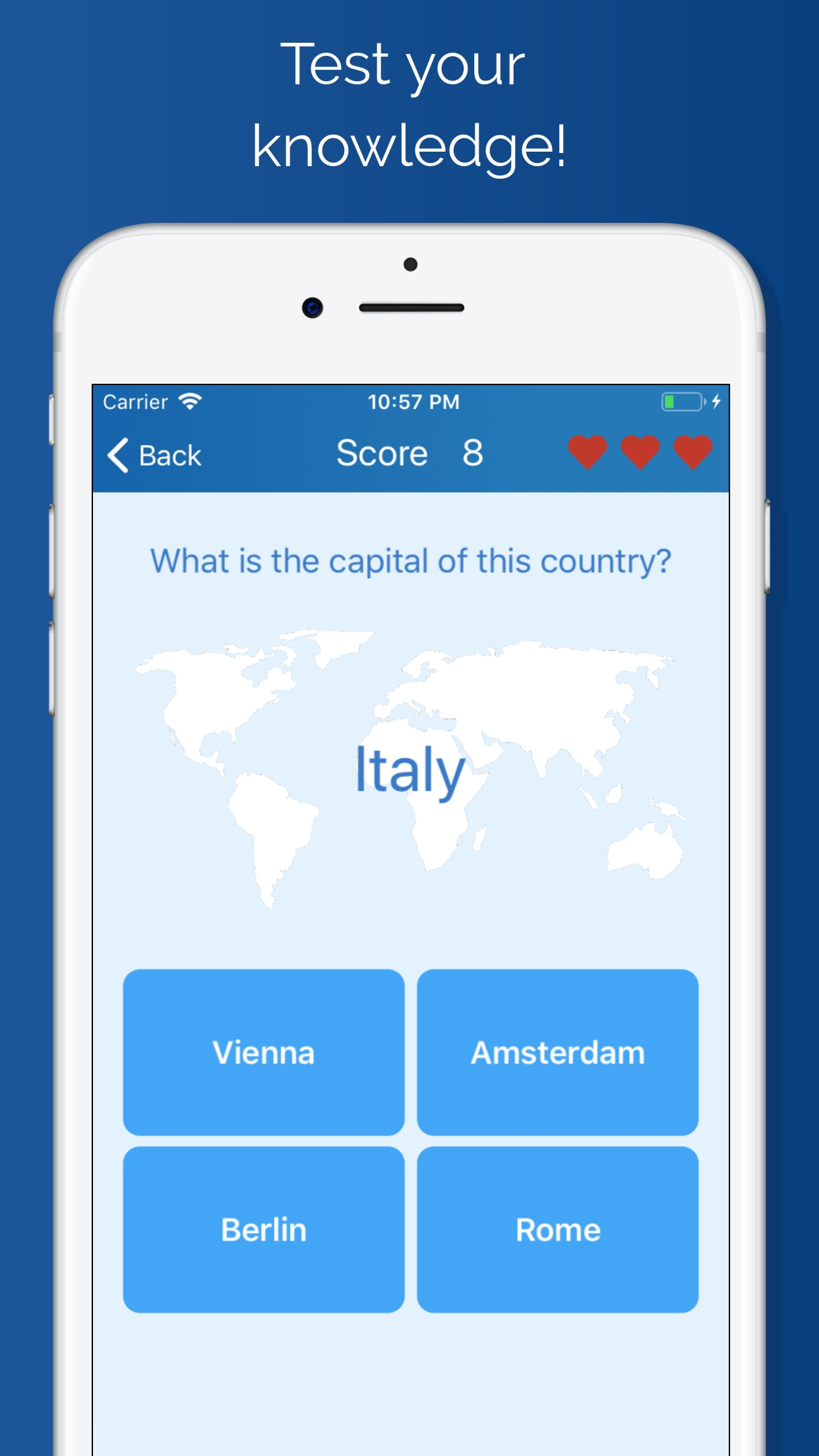 Quiz Capitals of the countries