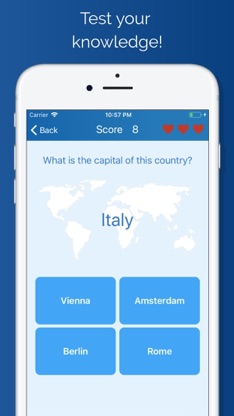 Quiz Capitals of the countries screenshot 1