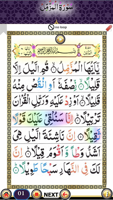 Surah Muzammil Screenshot