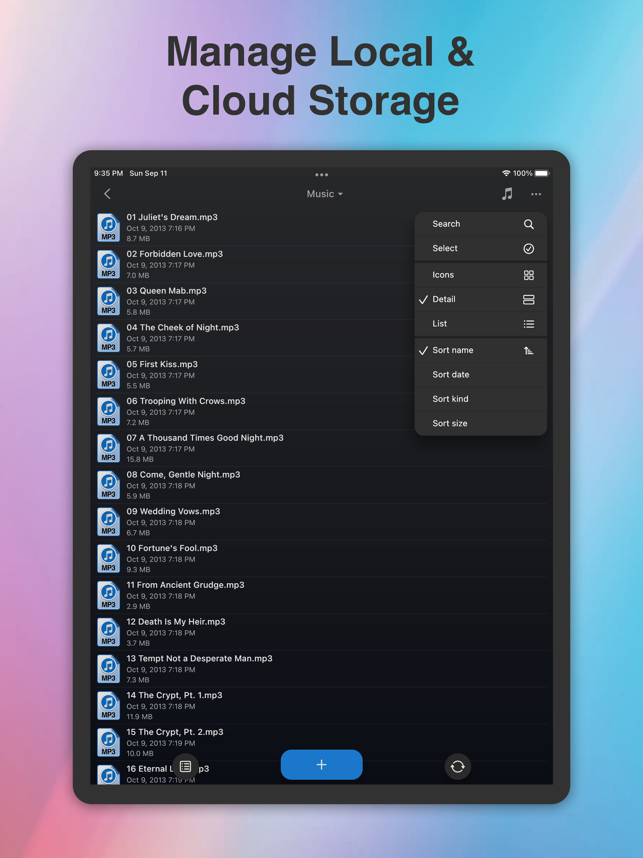 Puhelinasema: File Storage Sync -kuvakaappaus