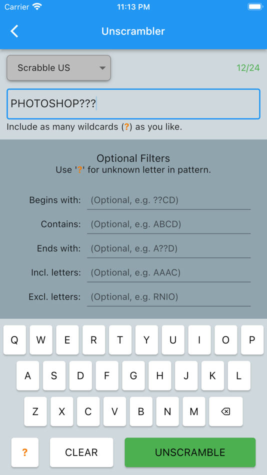 #1. Word Games Word Puzzles Helper (iOS) By: Mnemosynch Inc.