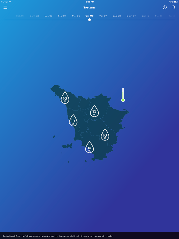 LaMMA Meteo iPad screenshot 6 - Weather app