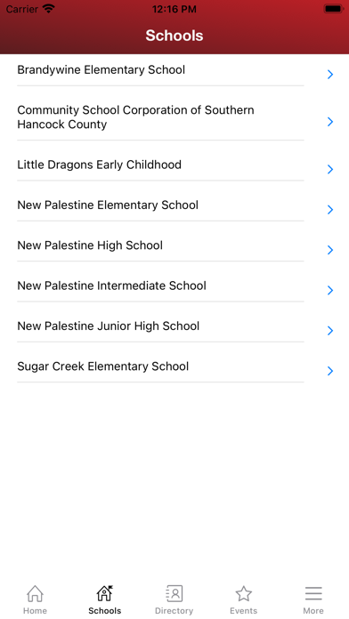 Southern Hancock Schools Screenshot