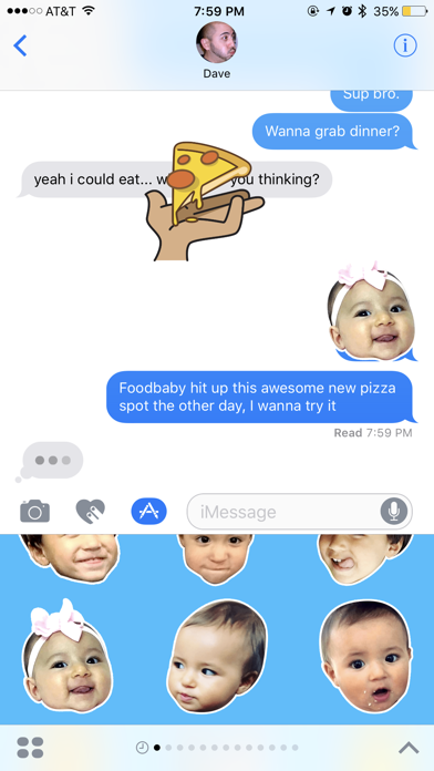 Screenshot #3 pour foodbabyny Stickers